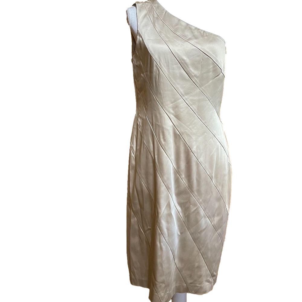 Calvin Klein One Shoulder Bandage Dress - Size 12